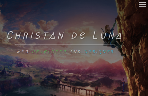 Personal Website by Christan de Luna
